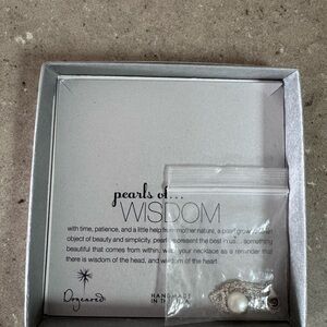 Dogeared Silver Pearls of Wisdom Necklace